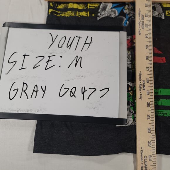 DC Justice League Graphic Crew Neck Short Sleeve T-Shirt Youth Boys Size M Black - Picture 7 of 9